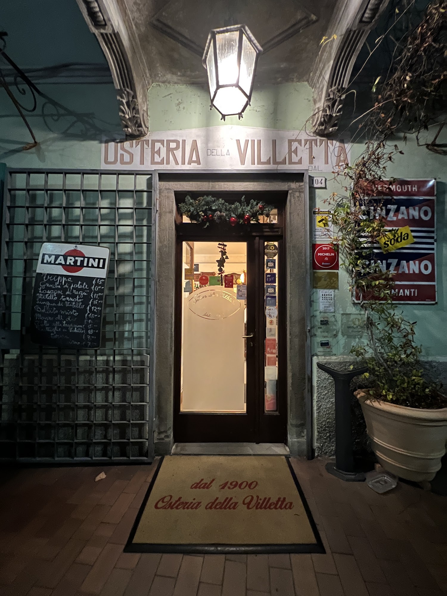 Osteria della Villetta dal 1900